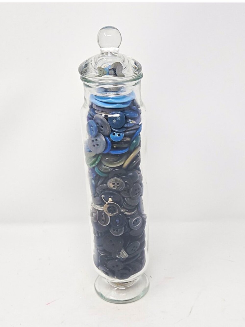 Mixed Lot Full Apothecary Jar Antique Buttons Victorian Deco Celluloid Bakelite